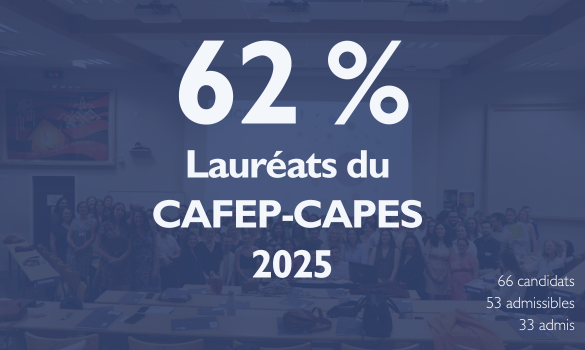 Lauréats CAFEP-CAPES 2025